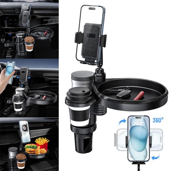 Organisateur de voiture 4-en-1 – Support rotatif et multifonction image 1