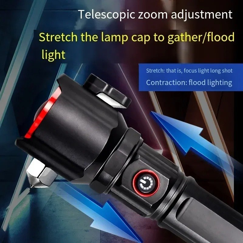 Lampe torche LED rechargeable avec Power Bank مصباح يدوي قابل للشحن مع باور بانك image 6