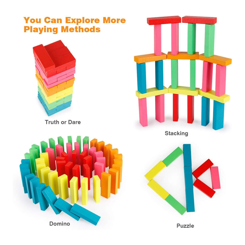 Jeu d’Équilibre Cubes Colorés Enfant avec Dé