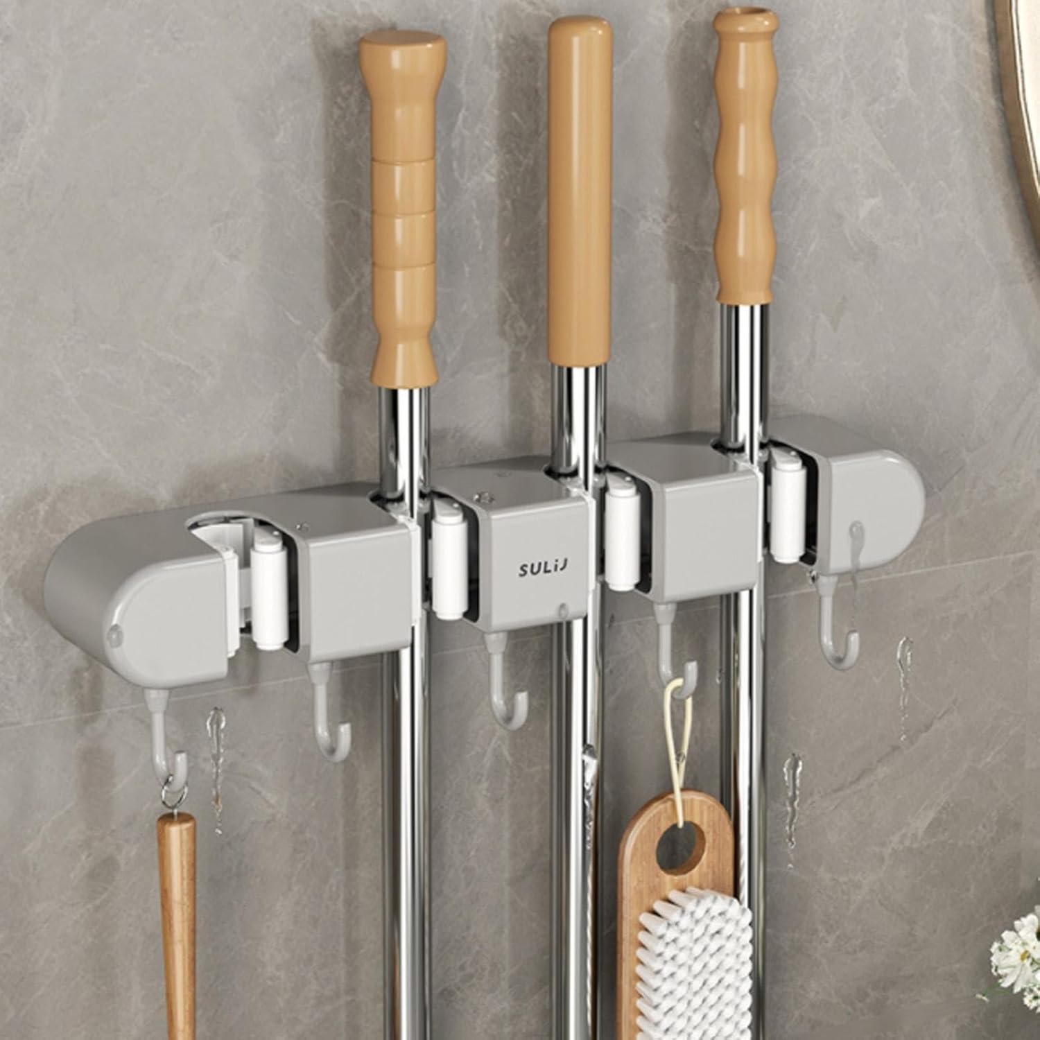 Support Mural de Rangement 9-en-1 : Organisation Totale et Anti-Corrosion