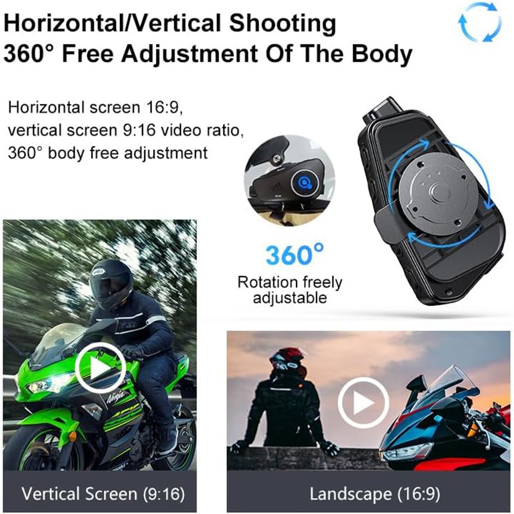 Oreillette Bluetooth pour Casque Moto avec Caméra HD Intégrée – Enregistrez et Profitez du Son en Toute Liberté image 4