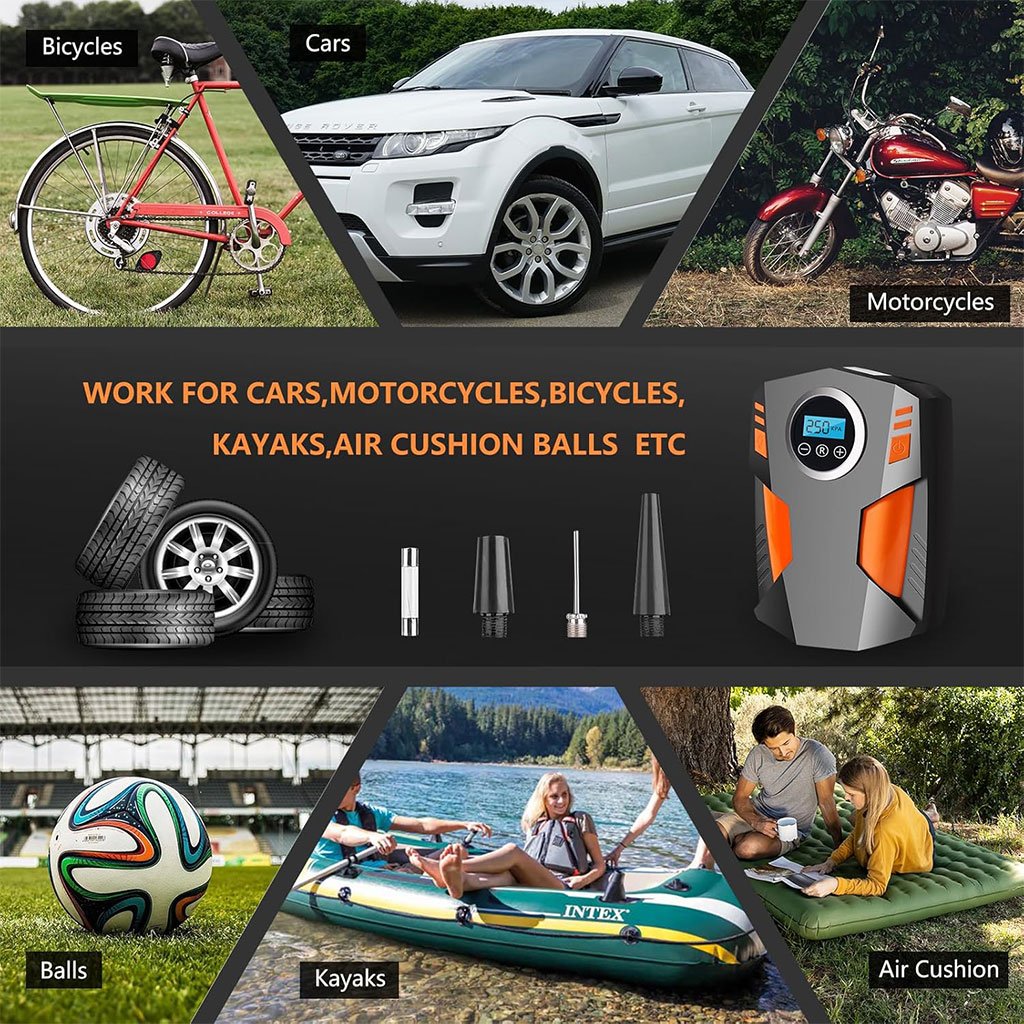 Compresseur d’air pour voiture avec écran LED image 1