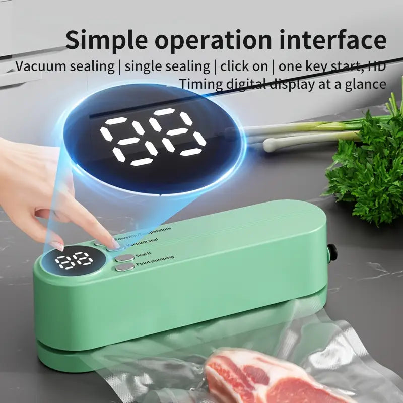 Mini scelleuse sous vide et Extracteur d’air portable 60 kPa avec 3 niveaux de température image 7