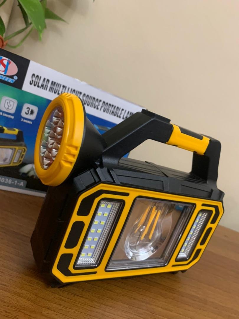 Lampe Solaire Portable Multifonctionnelle HS-8036-7 – مصباح شمسي محمول متعدد الوظائف image 3