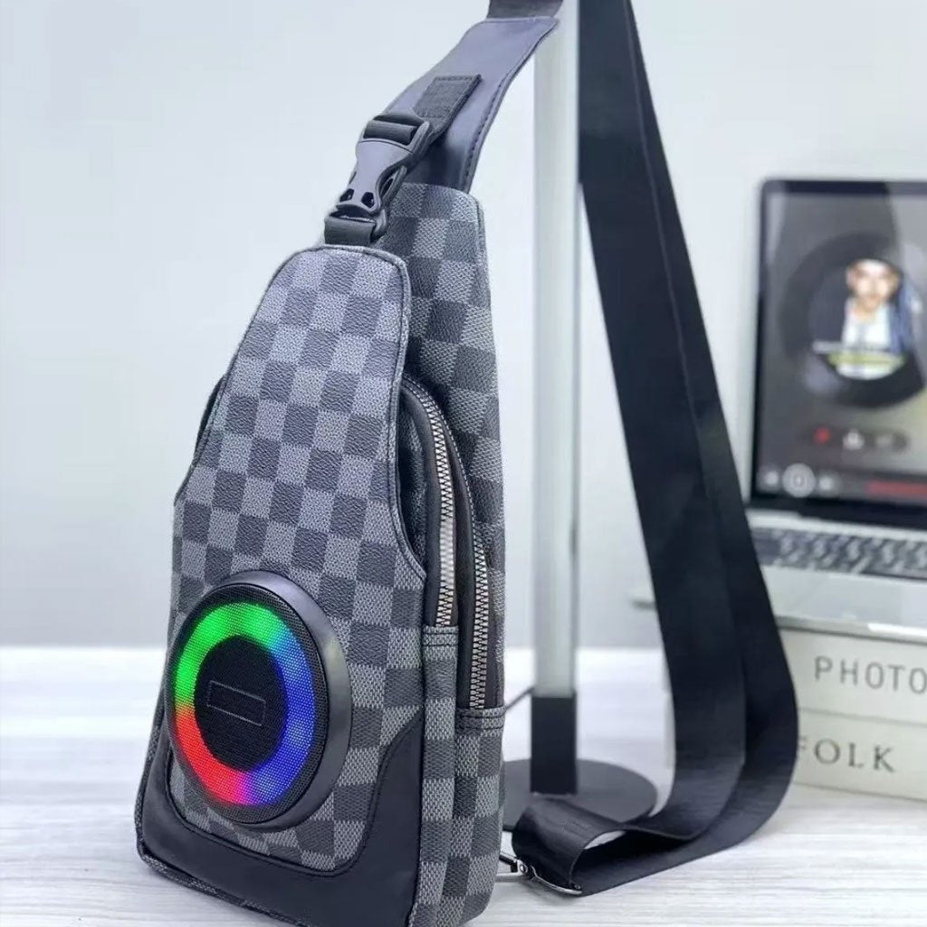 à Bandoulière avec Haut Parleur Bluetooth Rechargeable RGB CH-M818 image 1