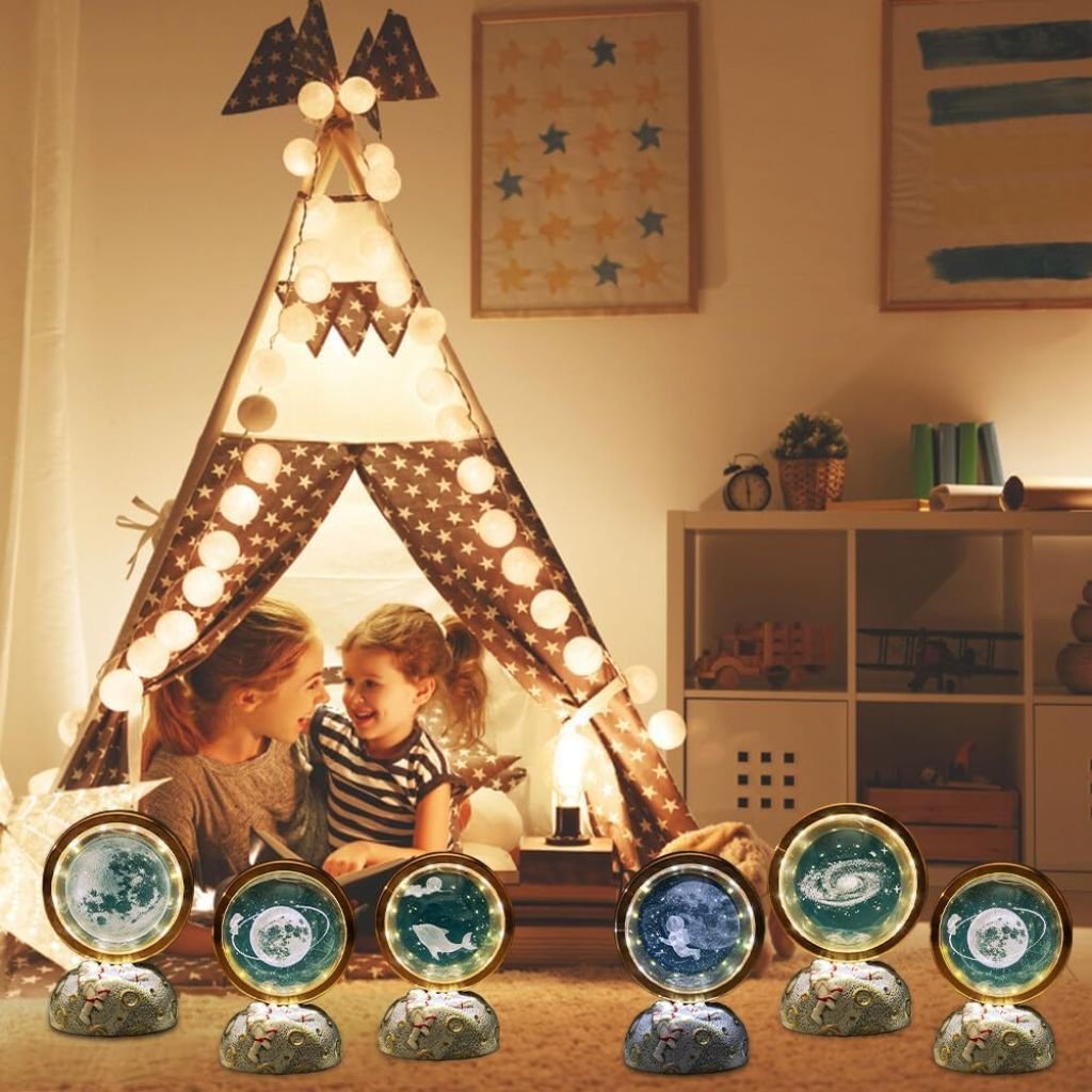 Lampe Cristal Système Solaire 3D avec LED – Globe Astronomique Décoratif image 3