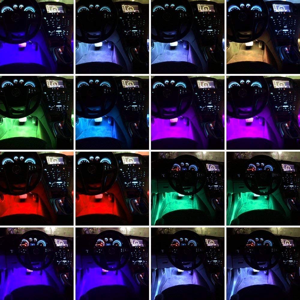 Éclairage LED Intérieur Voiture avec Télécommande – Synchronisation Musique et Multicolore image 3
