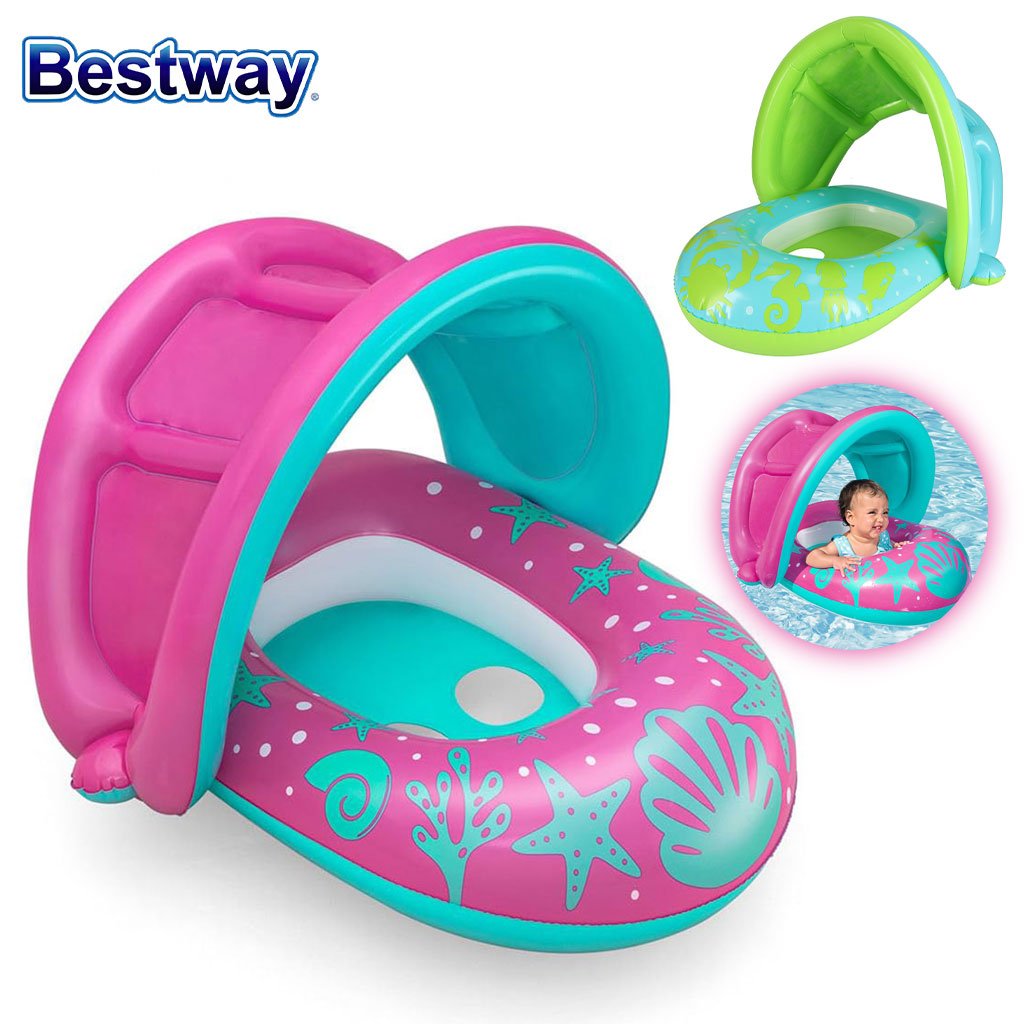 Bouée Gonflable pour Enfants avec Toit Anti-UV – Bestway 34091 | عوامة سباحة قابلة للنفخ للأطفال مع مظلة واقية من الشمس image 3