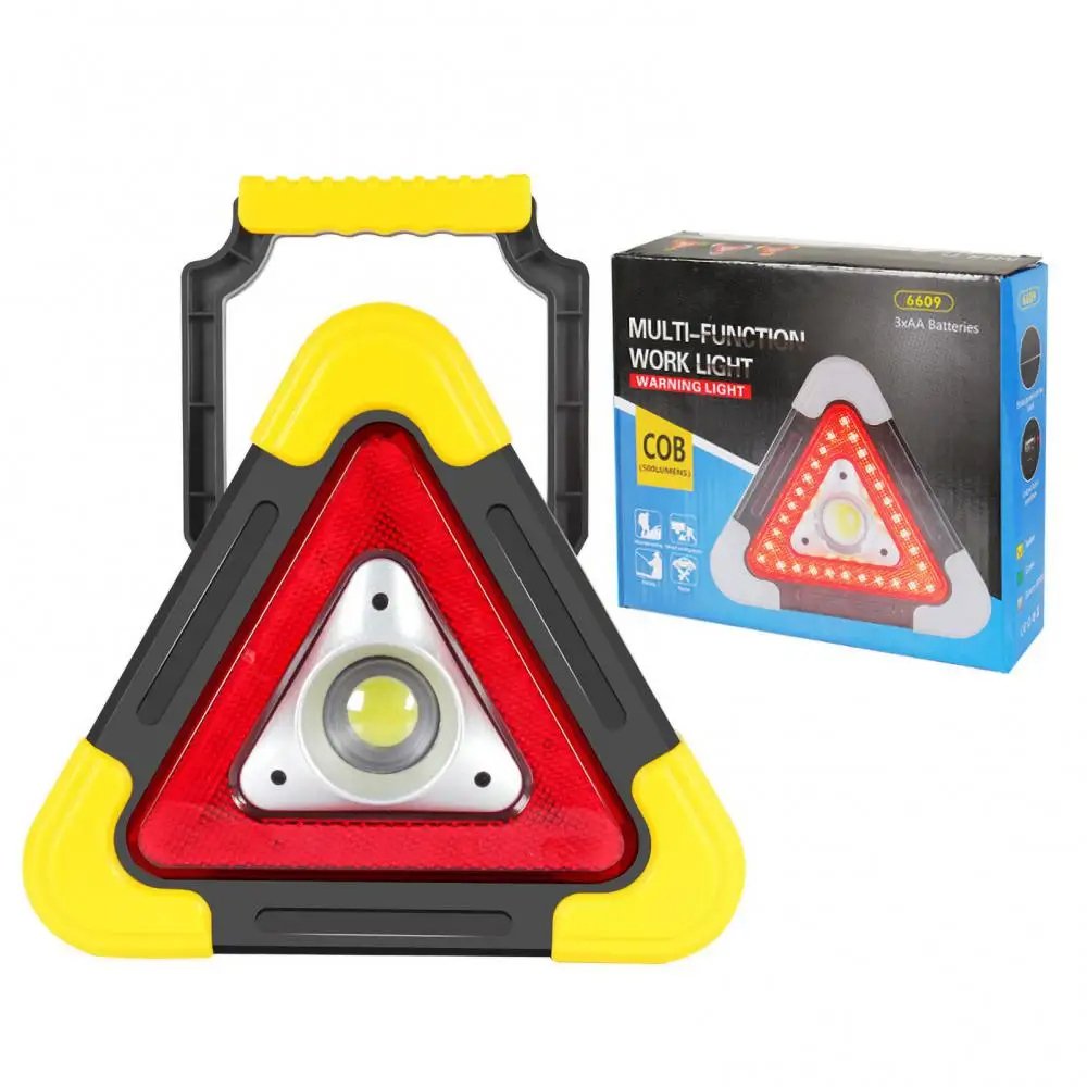 Triangle d’Alerte LED Solaire Rechargeable – 5 Modes & Powerbank image 0