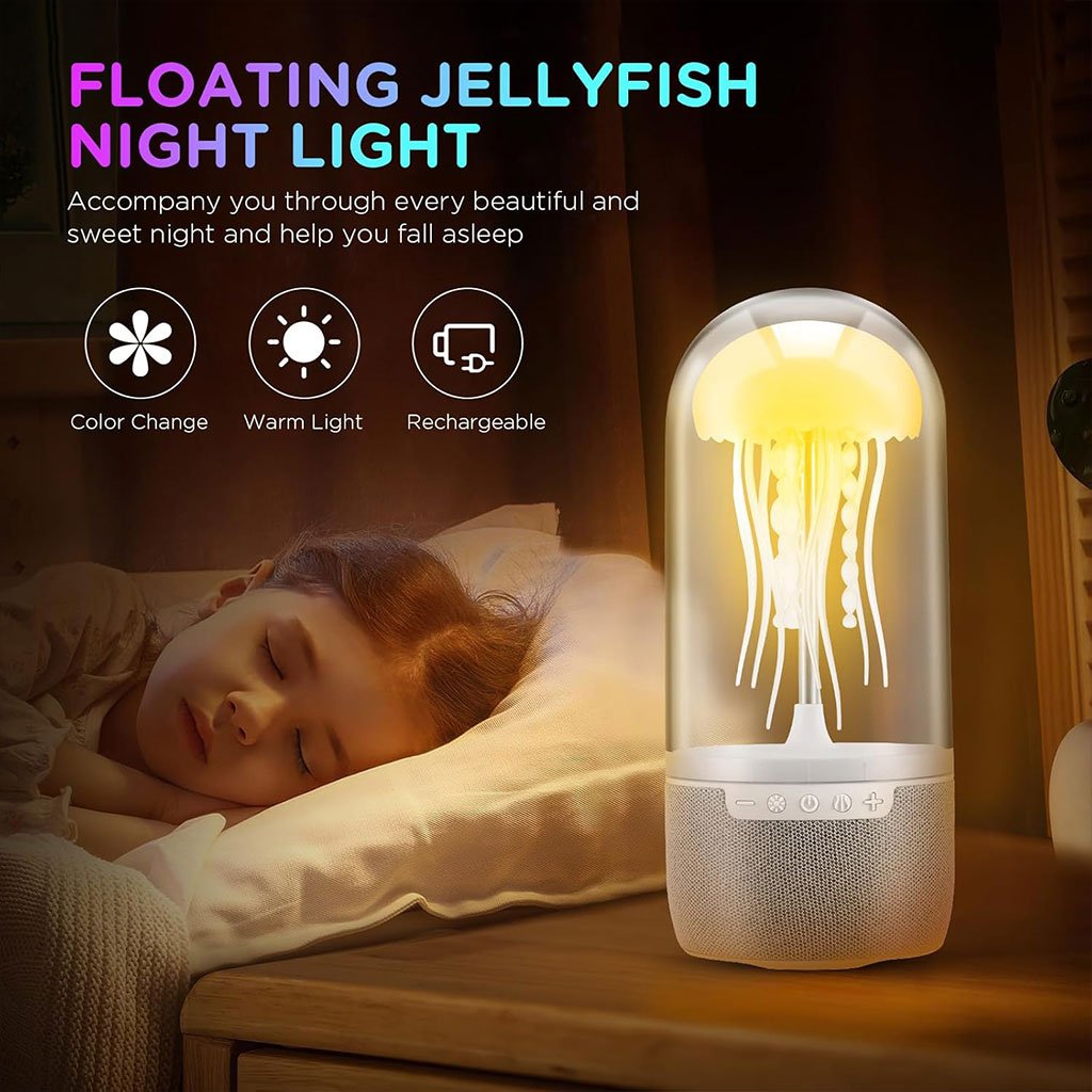 Lampe Méduse LED avec Haut-Parleur Bluetooth et Télécommande image 0