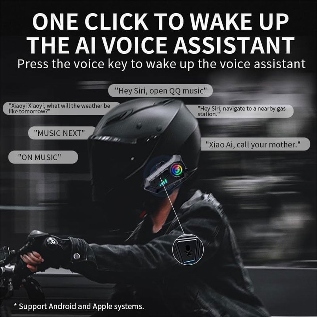 Microphone Casque Moto Sans Fil CL8 Bluetooth 5.3 avec Réduction Intelligente du Bruit image 7