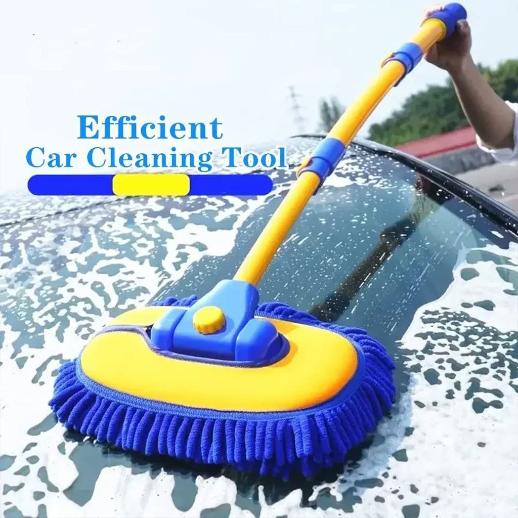 Brosse de Lavage Voiture Télescopique à Manche Long image 1