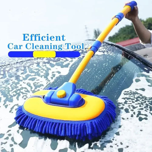 Brosse de Lavage Voiture Télescopique à Manche Long image 1