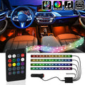 Éclairage Intérieur LED Voiture avec Télécommande – Multicolore et Musical image 0