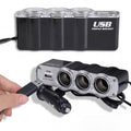 Chargeur Allume-Cigare Voiture 3 Prises avec Port USB – WF-0096 image 0