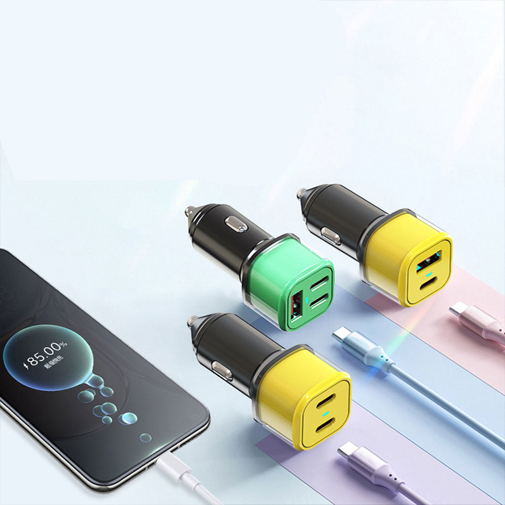 Chargeur de Voiture 45W : Puissance Maximale et Câble 3-en-1
