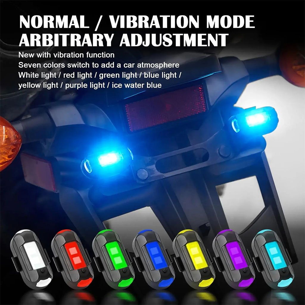 Lumière de Signalisation Multicolore 35 Modes – Rechargeable USB image 2