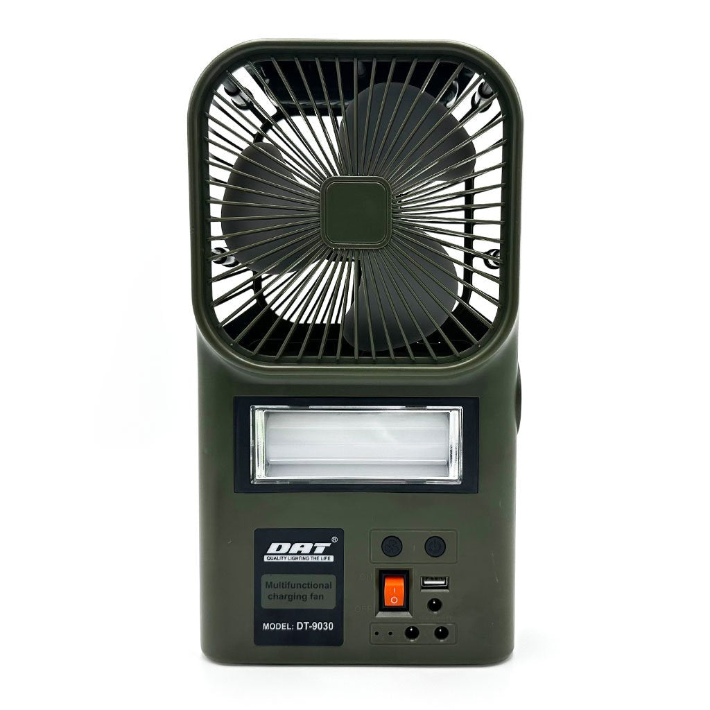 Kit Ventilateur et Lampe Multifonction avec Panneau Solaire , Idéal pour les Sorties et Coupures de Courant image 0