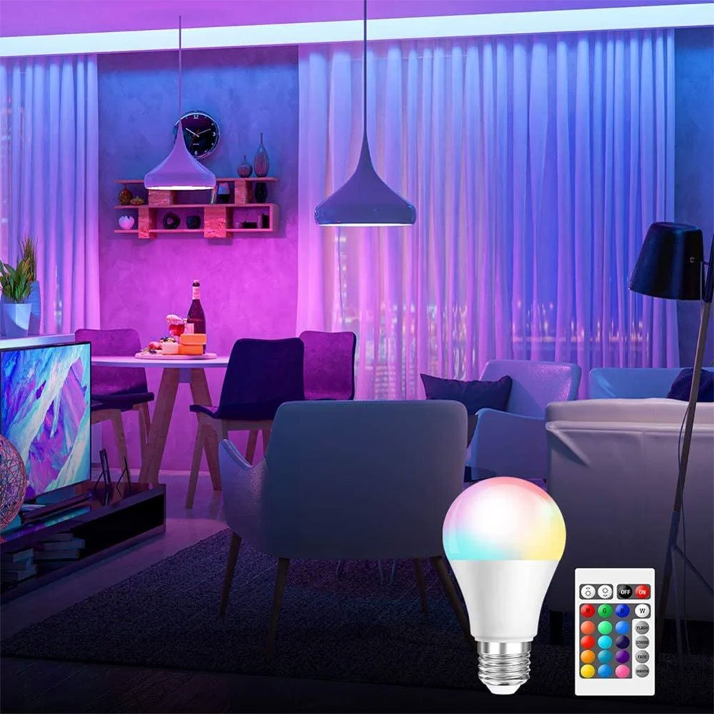 Ampoule LED RGB E27 avec Télécommande – Ambiance Personnalisée et Économie d’Énergie image 5