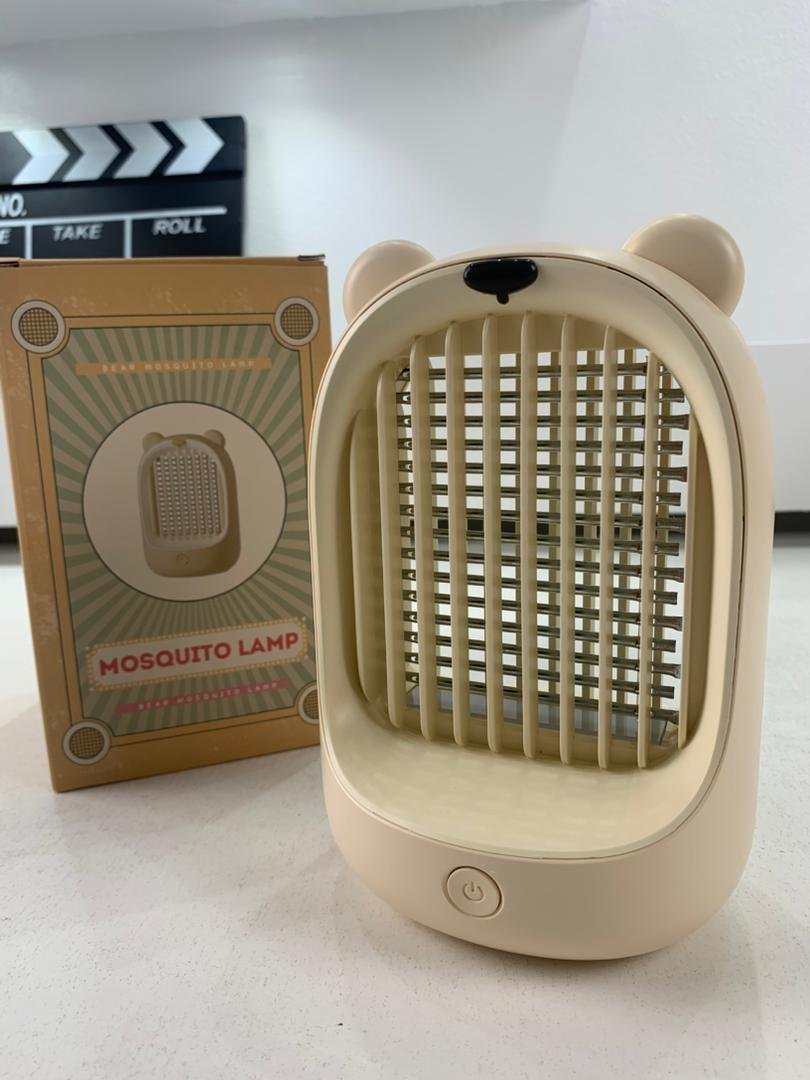 Lampe Anti-Mouches Silencieuse en Forme d’Ours – Rechargeable & Sûre image 1