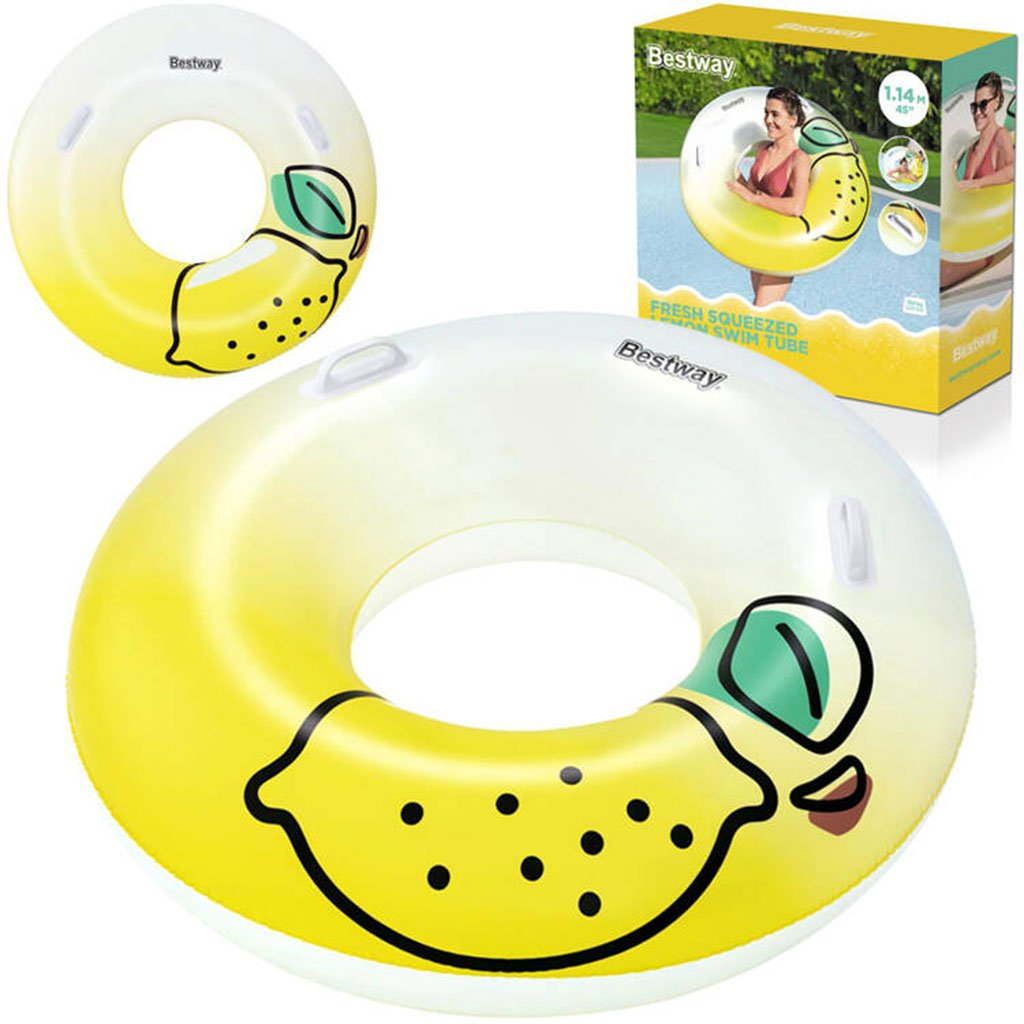Bouée Gonflable Ronde 114 cm avec Poignées – Bestway 36448 عوامة دائرية قابلة للنفخ مع مقابض – بيست واي 36448 image 1