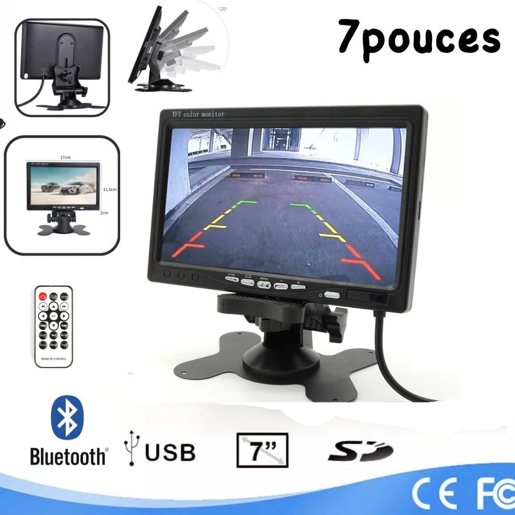 Écran Voiture 7" MP5 avec USB, Bluetooth & Double Entrée Vidéo image 0