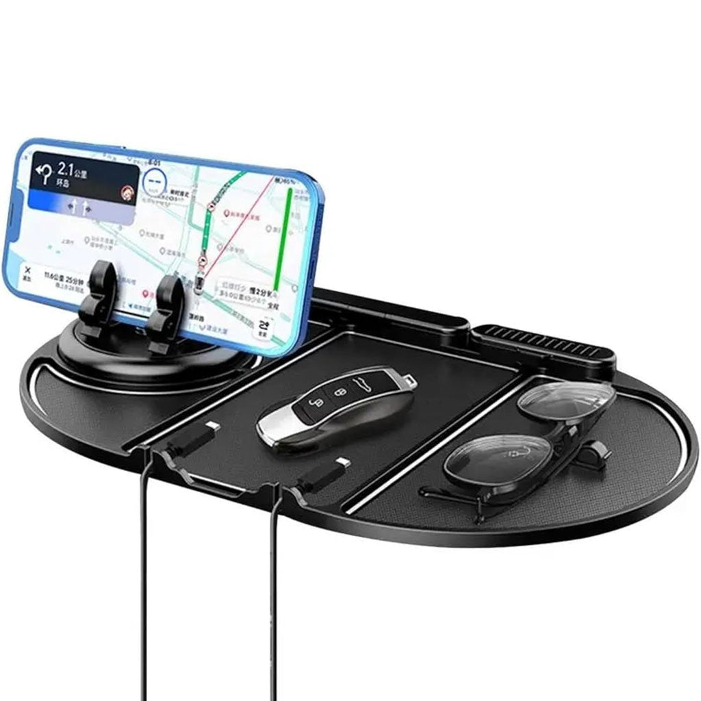 Tapis Antidérapant Multifonction pour Voiture – Support Téléphone et Rangement image 0