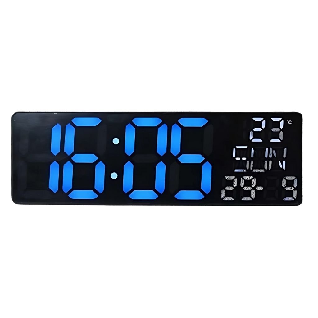 Horloge LED Moderne avec Éclairage Multicolore et Design Élégant image 5