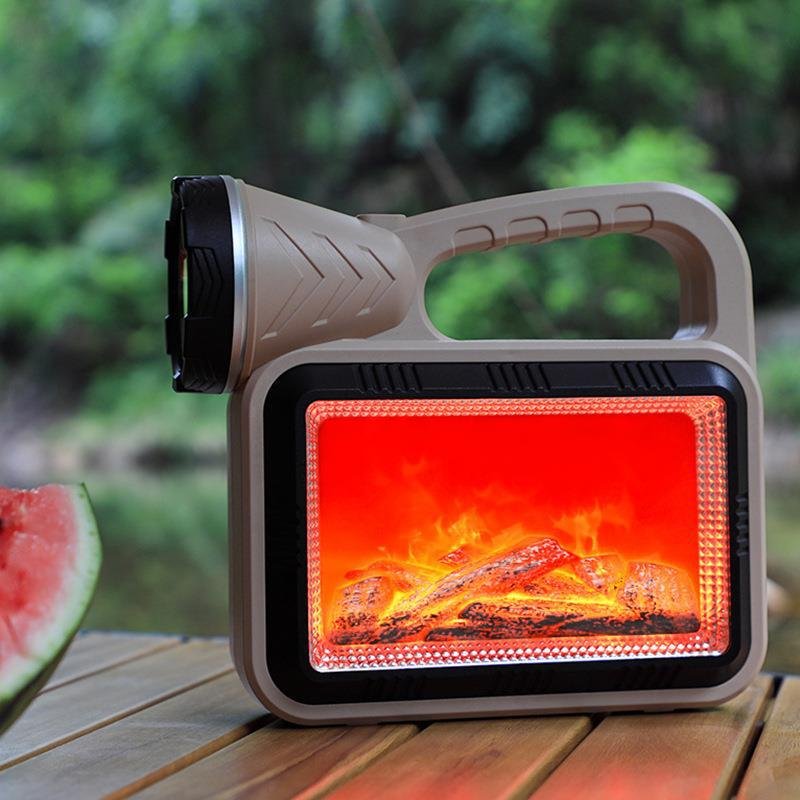 Lampe Solaire Multifonction à Main – Flamme Réaliste et Éclairage COB image 1