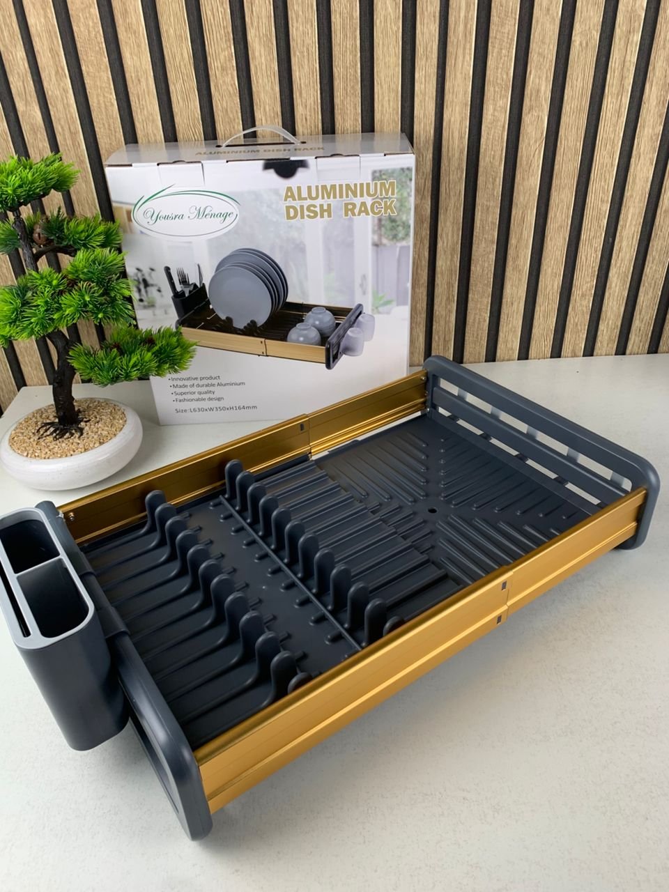 Égouttoir à Vaisselle Extensible en Aluminium – Gain de Place et Organisation Intelligente image 5