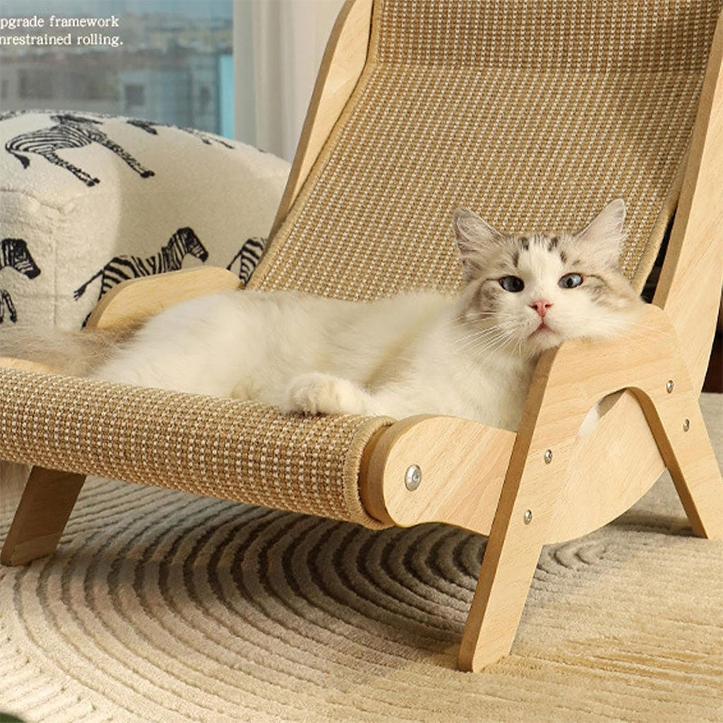 Chaise Luxe pour Chat et Chien – Bois Solide et Design Élégant