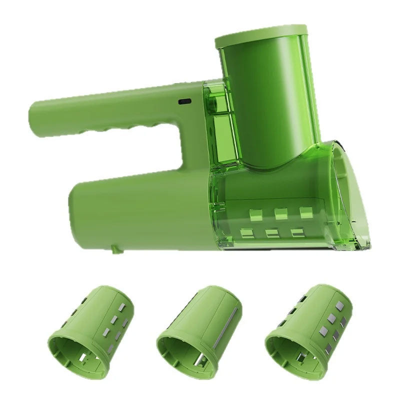 Hachoir Électrique Multifonction 4 en 1 USB Coupe Légumes Râpe et Broyeur Compact
