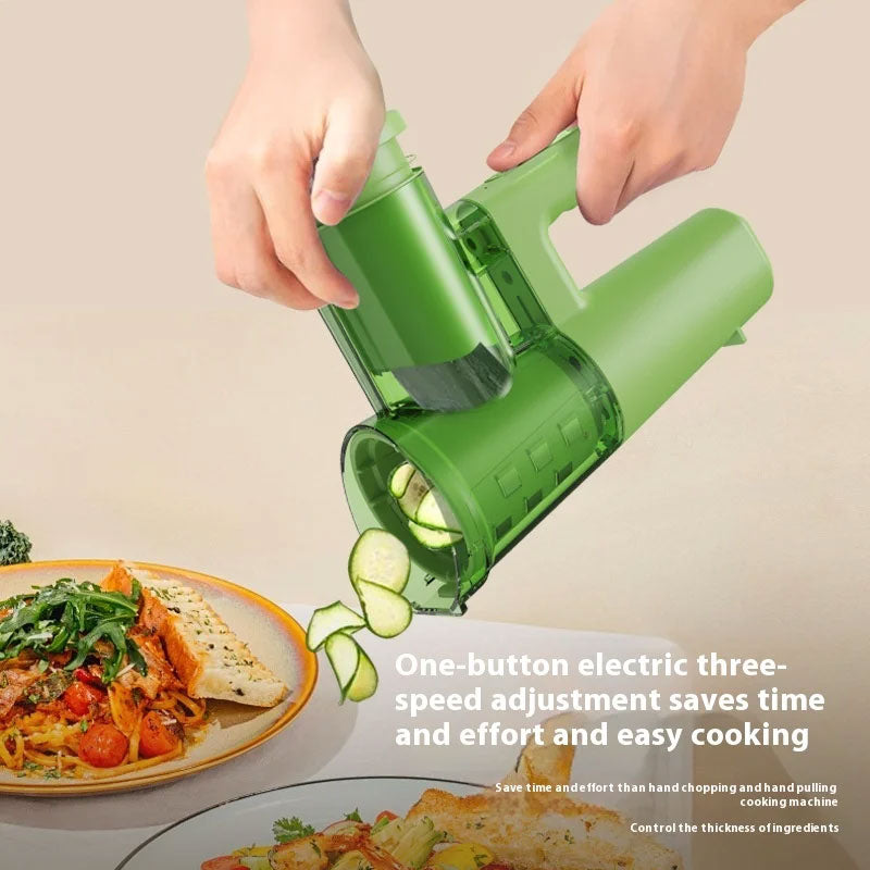 Hachoir Électrique Multifonction 4 en 1 USB Coupe Légumes Râpe et Broyeur Compact