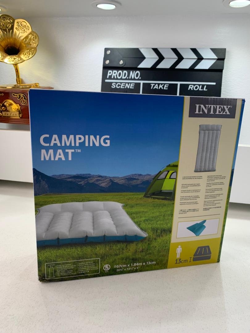 Matelas Gonflable de Camping Intex 67998 – 72 x 189 x 20 cm, Léger et Compact pour l’Aventure en Plein Air فرشة تخييم قابلة للنفخ من إنتكس – 72×189×20 سم، خفيفة ومثالية للرحلات image 3