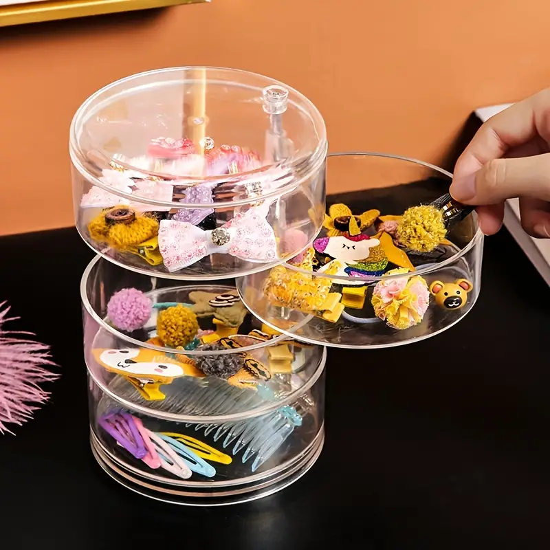 Boîte à Bijoux Rotative 360° en Cristal Acrylique – Grande Capacité et Design Élégan image 6