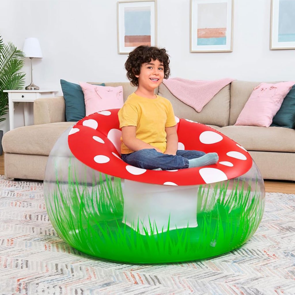 Fauteuil Gonflable Géant Champignon 112x112x66 cm Bestway 75123 – أريكة قابلة للنفخ image 1