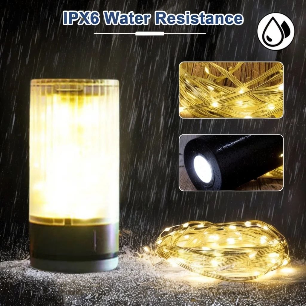Guirlande LED Rechargeable 4-en-1 Étanche IPX4 سلسلة أضواء  قابلة لإعادة الشحن مقاومة للماء image 1