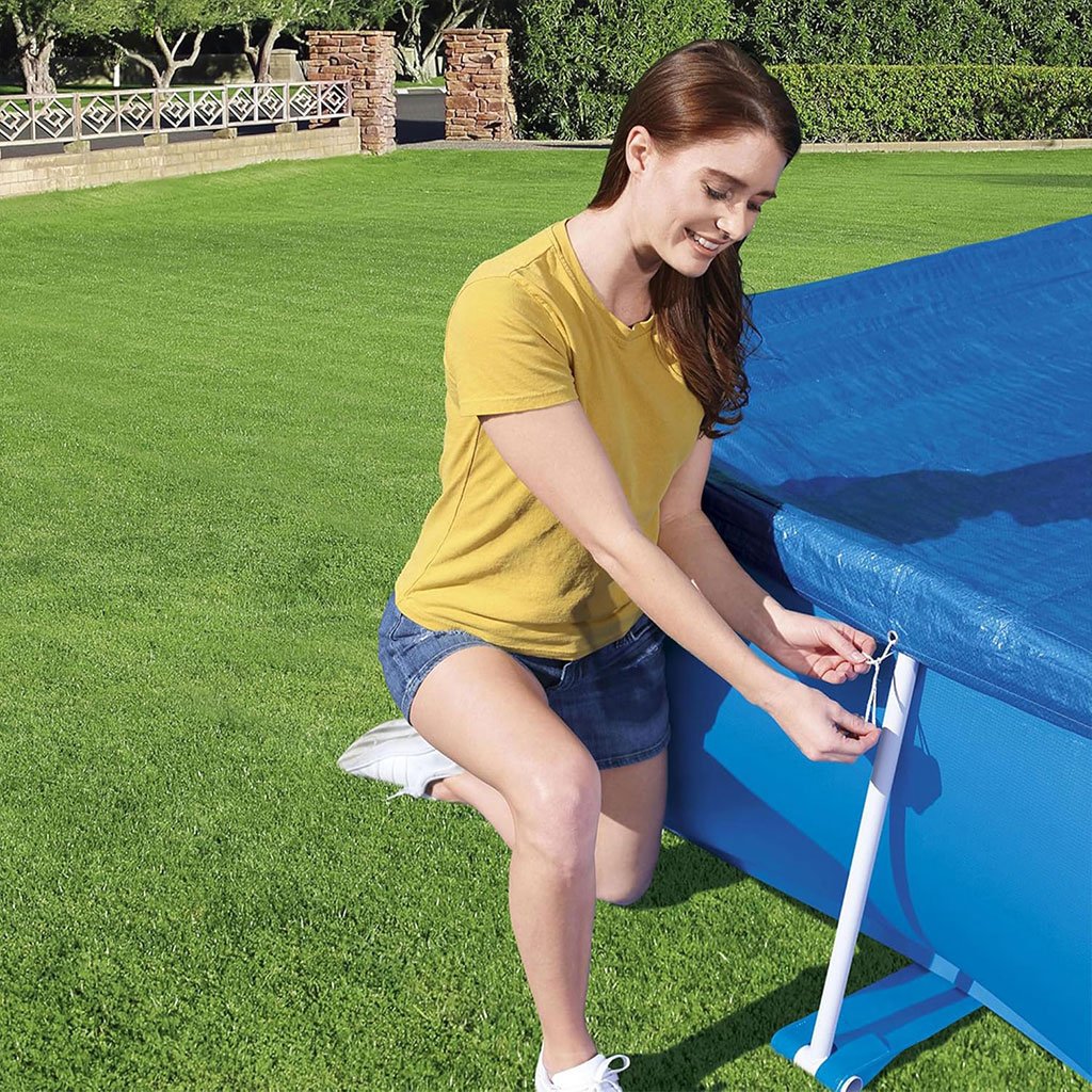 Bâche de Piscine Rectangulaire 259 x 170 cm en PE Bestway 58105 – غطاء مسبح مستطيل بولي إيثيلين image 1