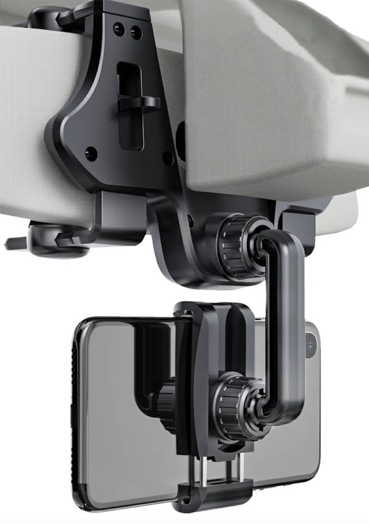 Support Téléphone Rétroviseur Voiture – Réglable et Stable, Utilisation Sécurisée image 2