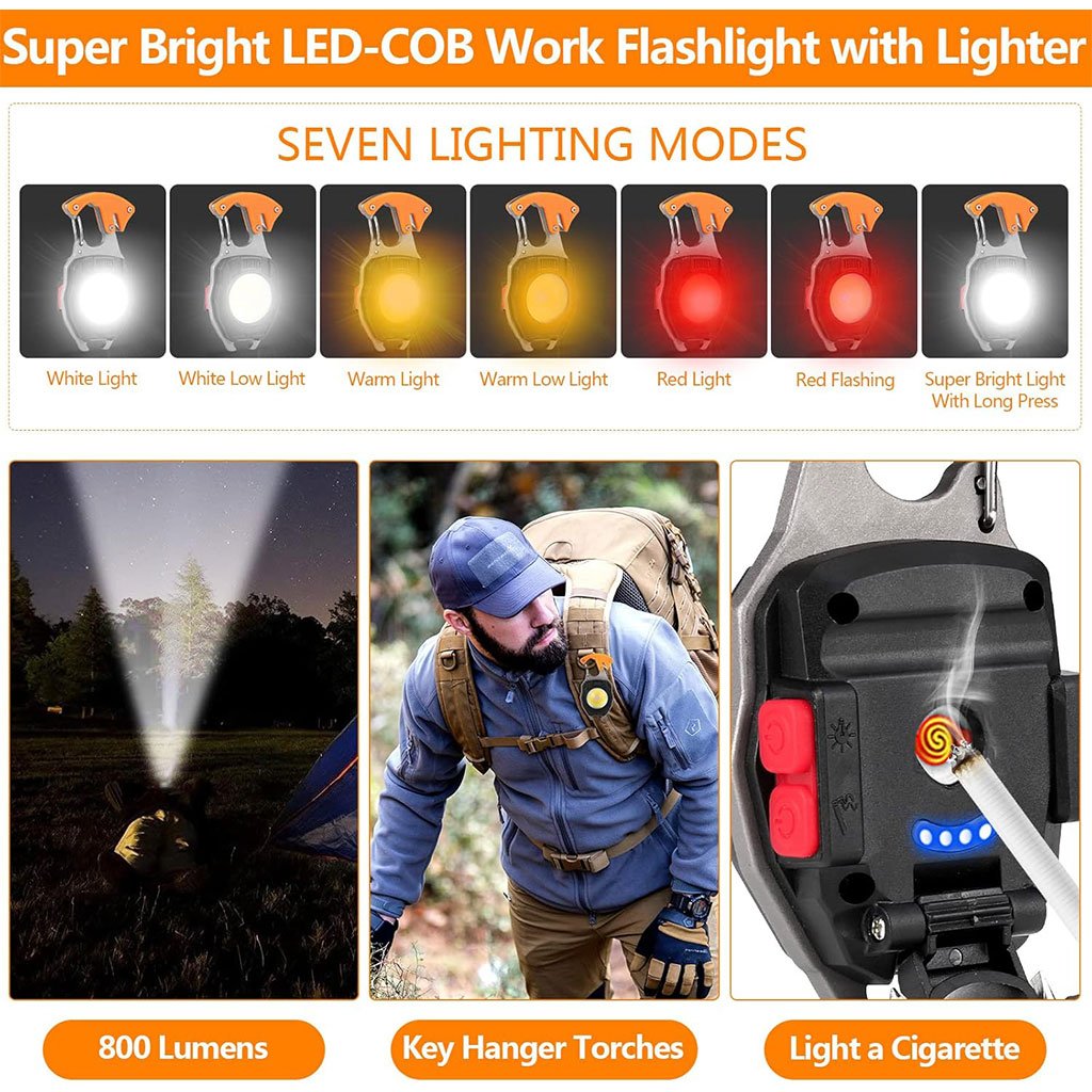 Mini lampe LED 8-en-1  portable - مصباح صغير متعدد الوظائف image 2