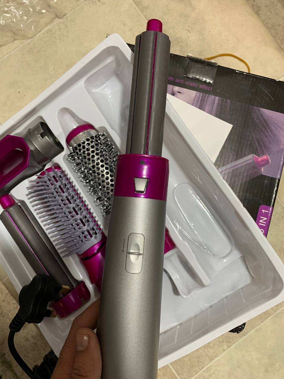 Brosse Sèche-Cheveux 5 en 1 – Lissage, Boucles et Volume Professionnel image 3