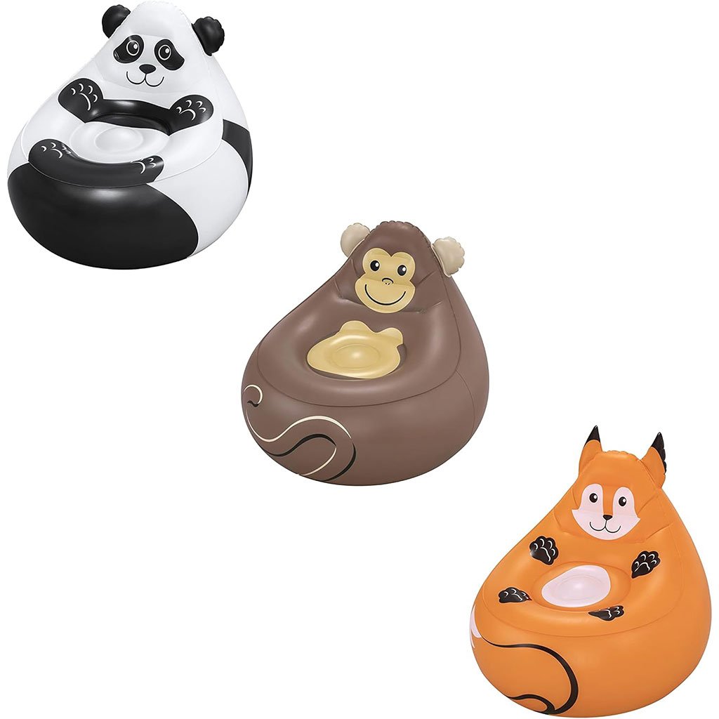 Fauteuil Gonflable Cozy Critters pour Enfants – 72 x 72 x 64 cm – Bestway 75116 كرسي هوائي للأطفال Cozy Critters – 72 × 72 × 64 سم – بيست واي 75116 image 2