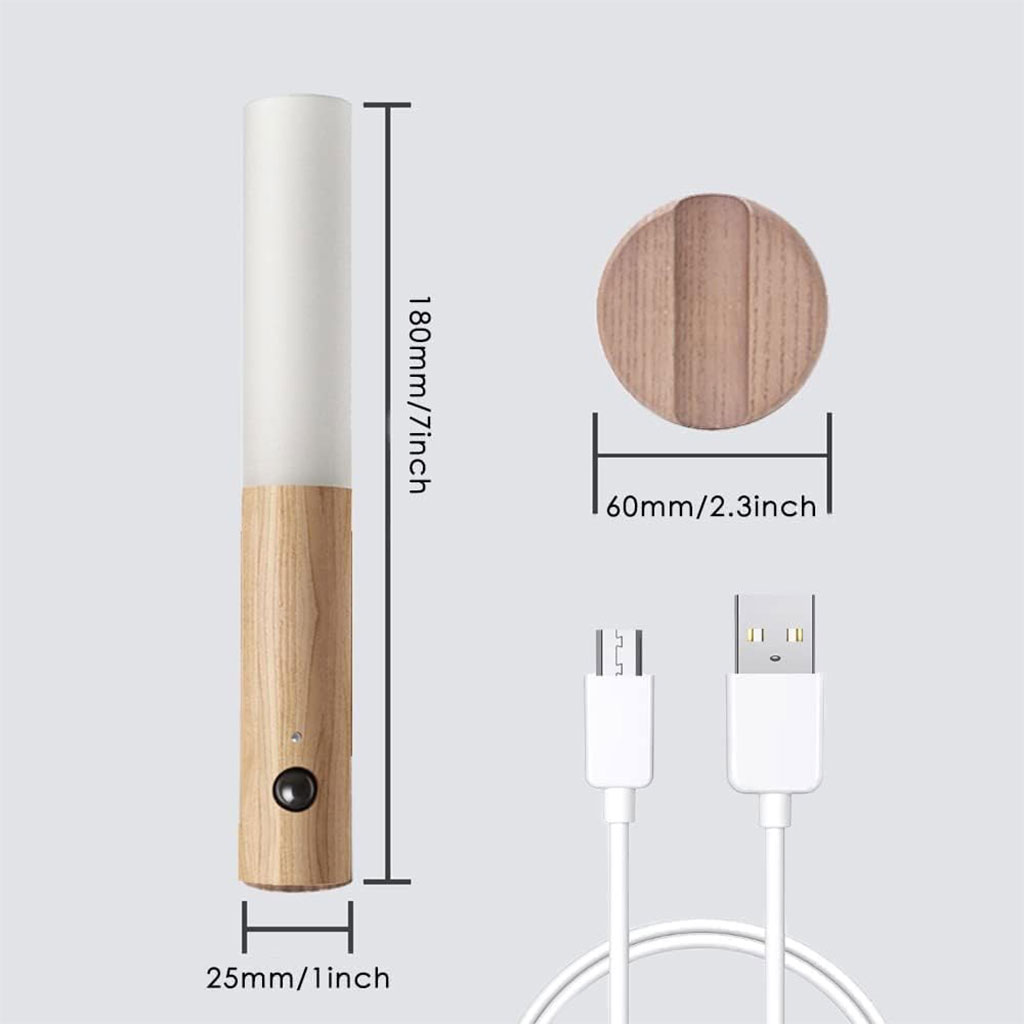 Lampe détecteur intelligente en bois – élégante, pratique et chaleureuse image 5