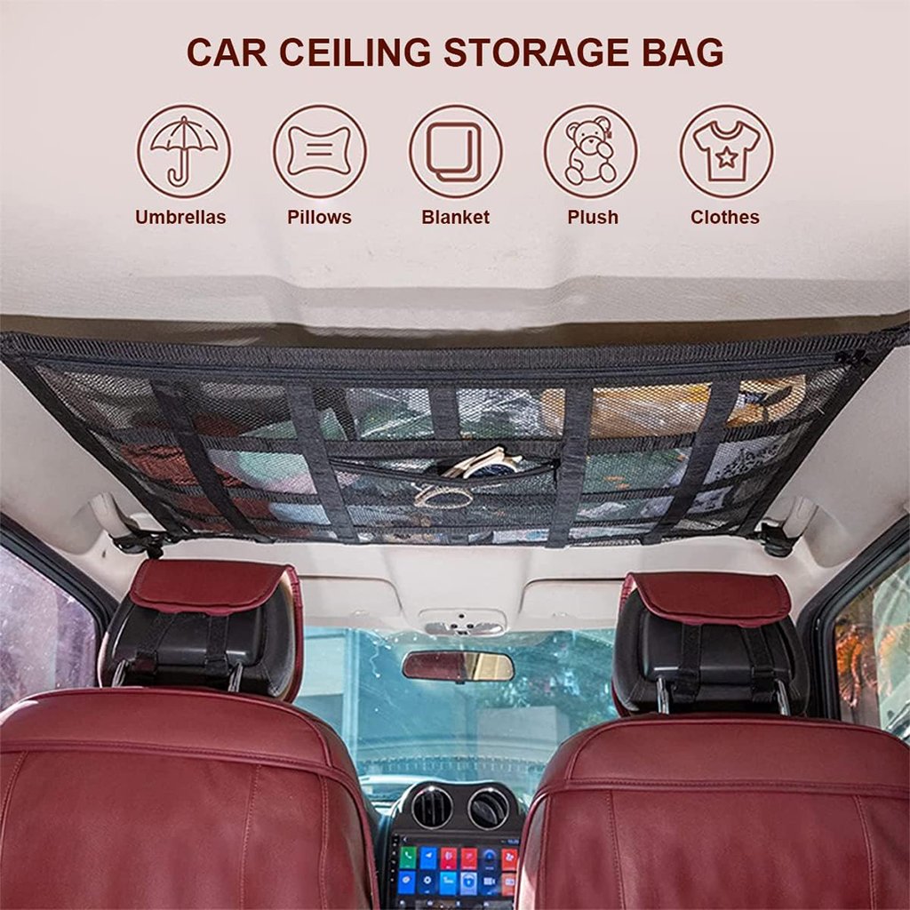 Filet de Rangement de Toit de Voiture – Grande Capacité et Gain de Place image 5