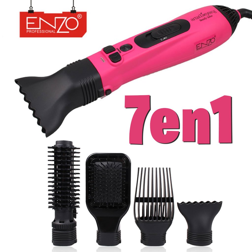 Brosse Sèche-Cheveux Céramique Ionique 1000W avec Accessoires – Coiffage Pro à Domicile image 0