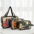 Trousse de Toilette Transparente Imperméable – 3 Tailles, Grande Capacité image 0