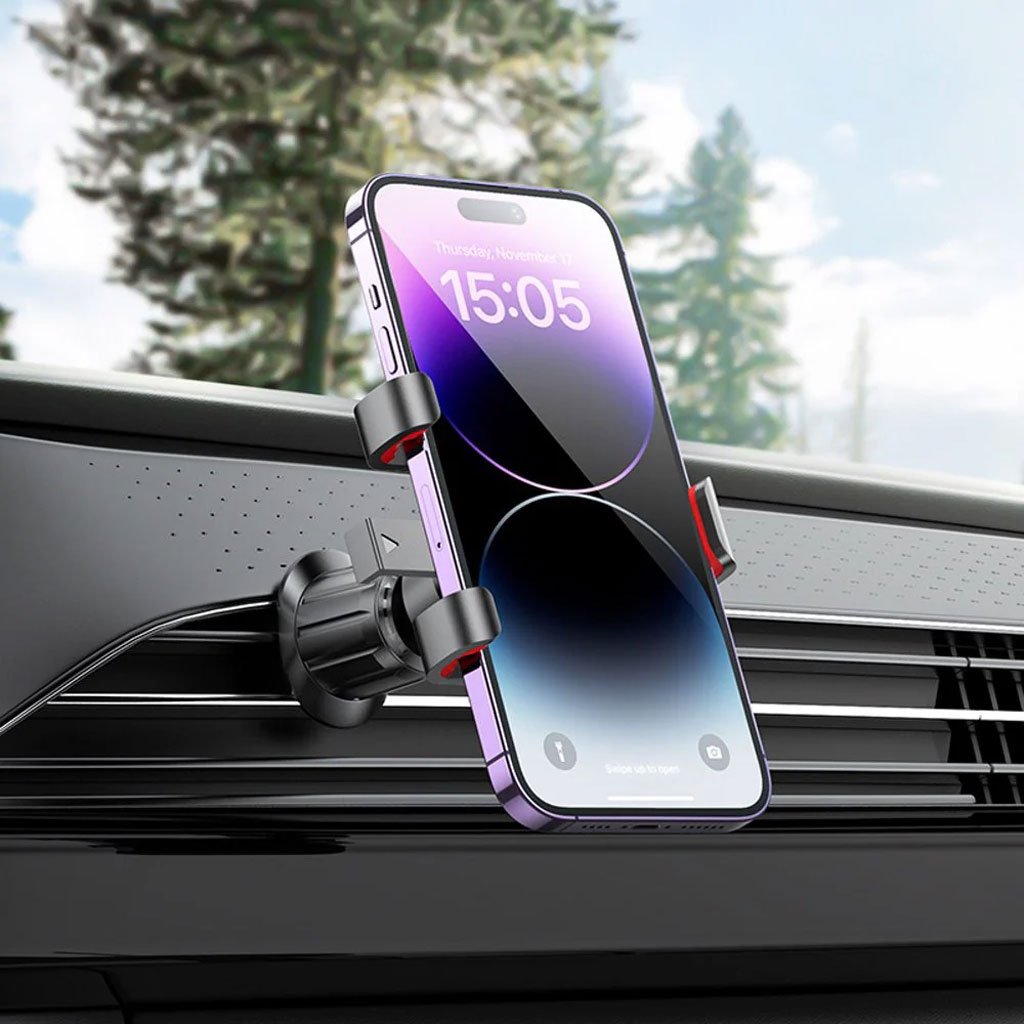 Support Téléphone Voiture HOCO H21 – Grille d’Aération, 360°, Antidérapant image 3