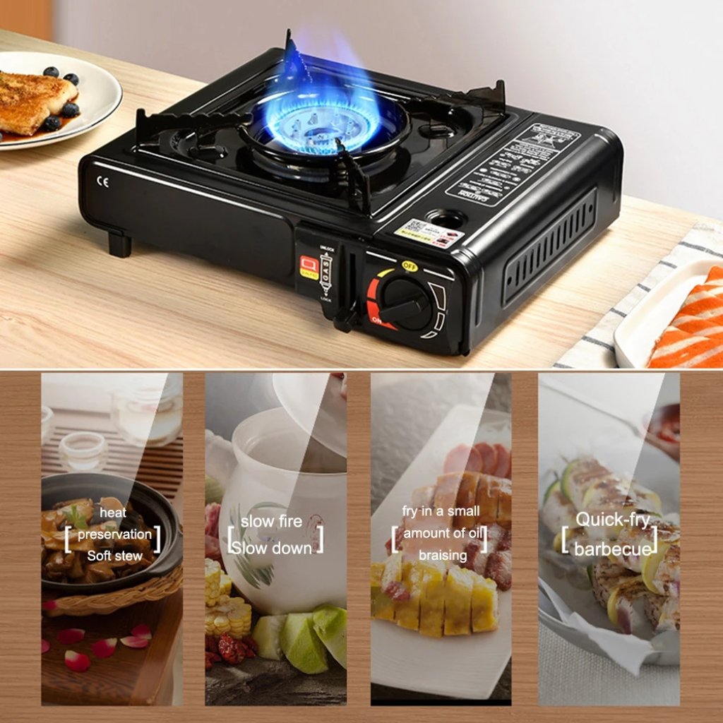 Réchaud à Gaz avec de Camping avec Allumage automatique – Puissant, Sécurisé et Portable image 2