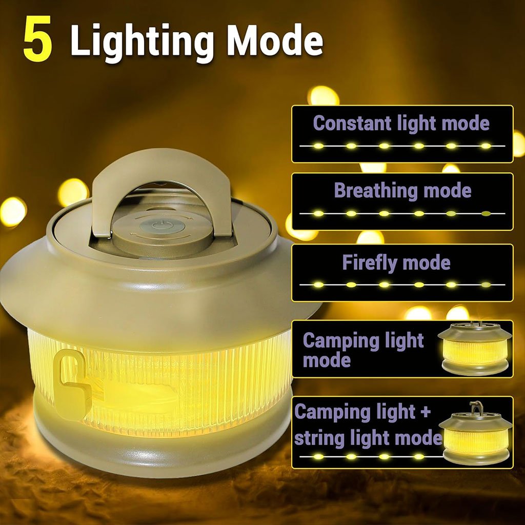 Guirlande lumineuse de camping 20 m avec enrouleur rapide سلك إضاءة للتخييم بطول 20 متر مع بكرة تخزين سريعة image 0