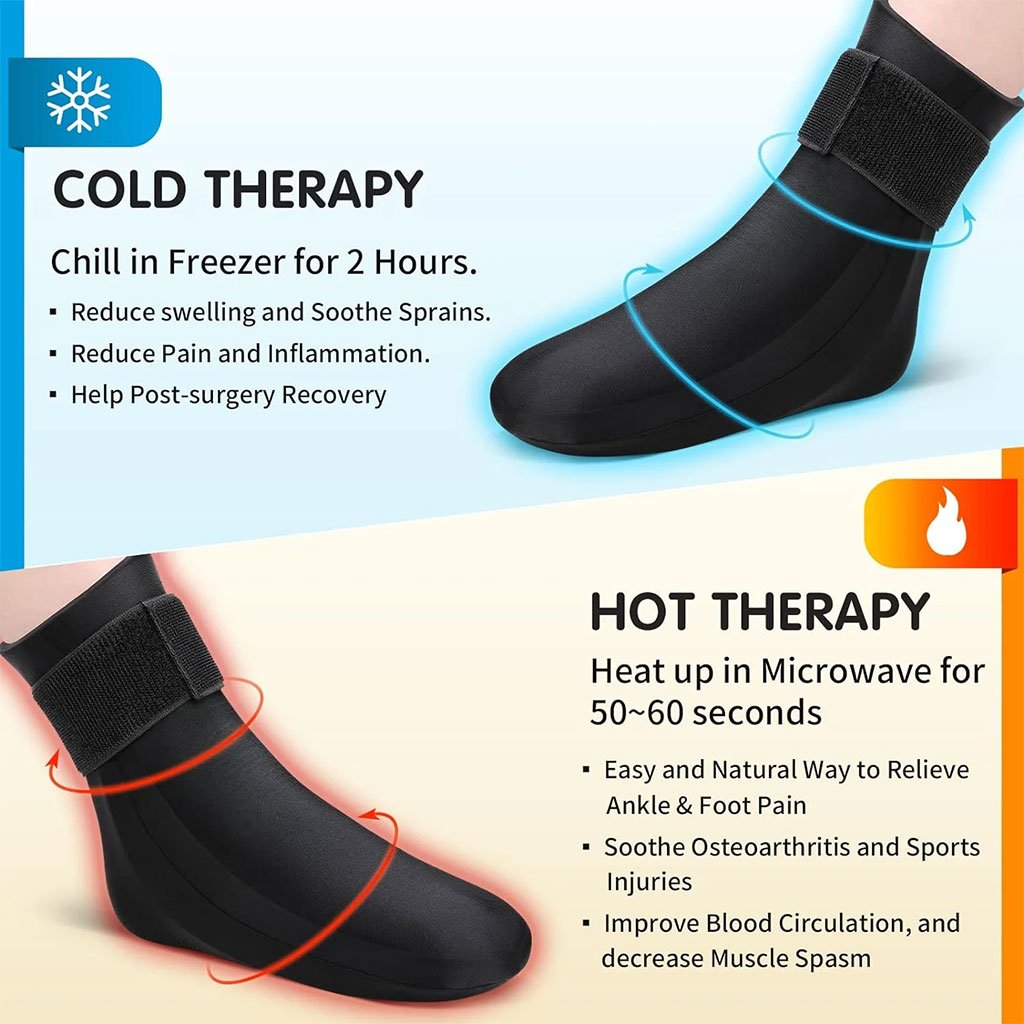 Compresse Gel Pied & Cheville – Thérapie Chaud / Froid 360° image 5